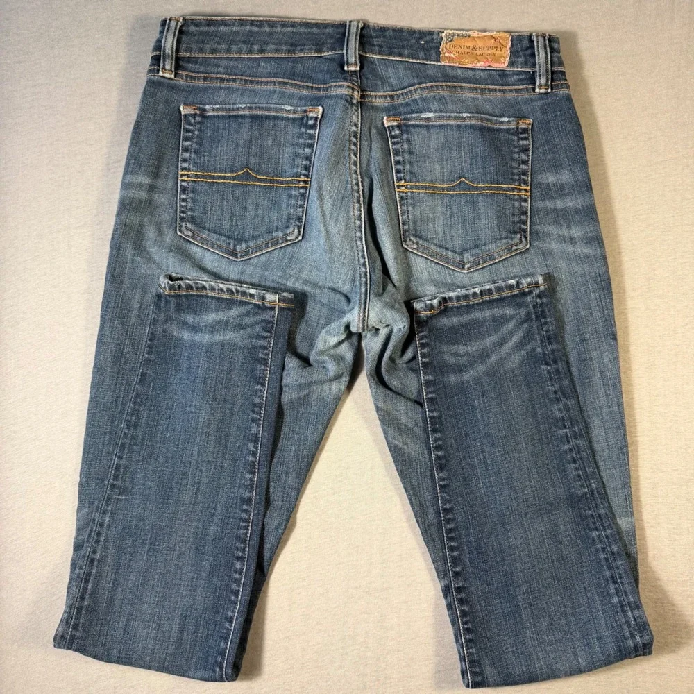 Denim & Supply Ralph Lauren Mens Slim Fit Jeans Blue Wash 30x30 RN41381